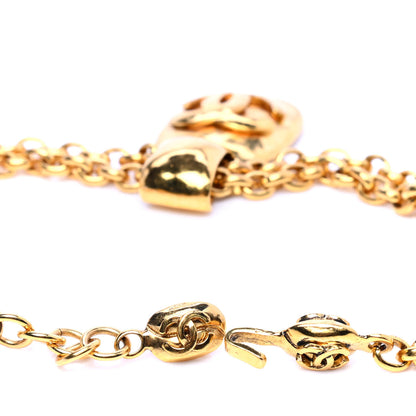 Chanel Chain CC Pendant Necklace Gold 4 of 4