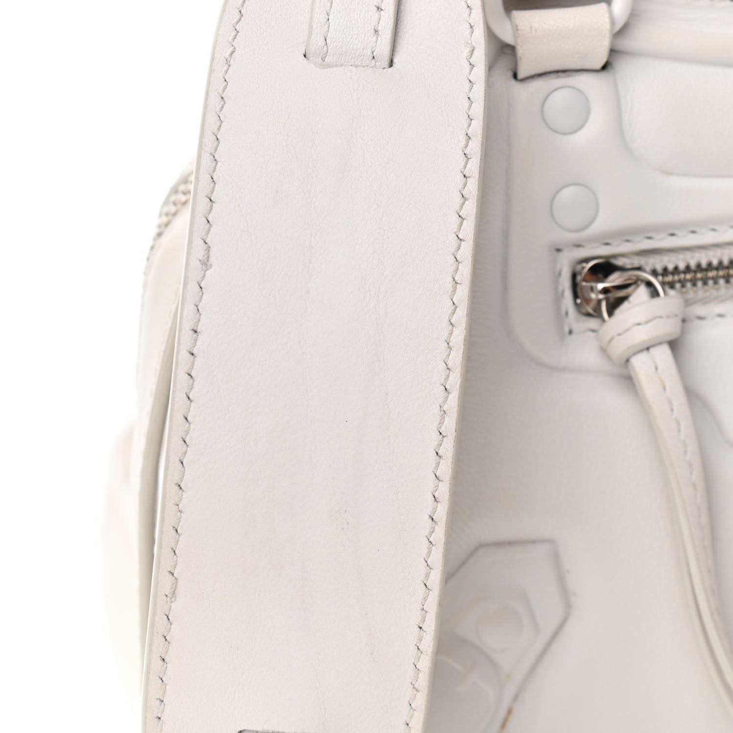 Balenciaga Cake Calfskin Tonal Hardware Mini Neo Classic City White 13 of 16