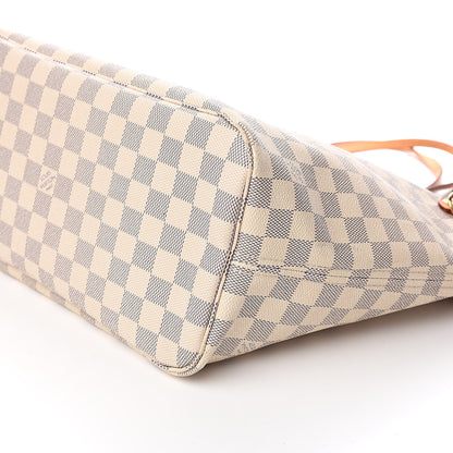 Louis Vuitton Damier Azur Neo Neverfull MM Rose Ballerine 11 of 16