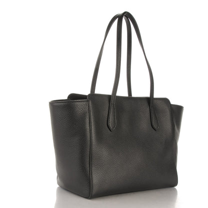 Gucci Pebbled Calfskin Small Swing Tote Black 3 of 7