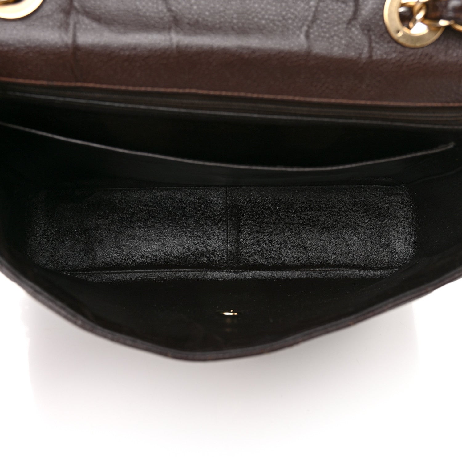 Chanel Caviar Quilted Jumbo Single Flap Brown 5 of 13