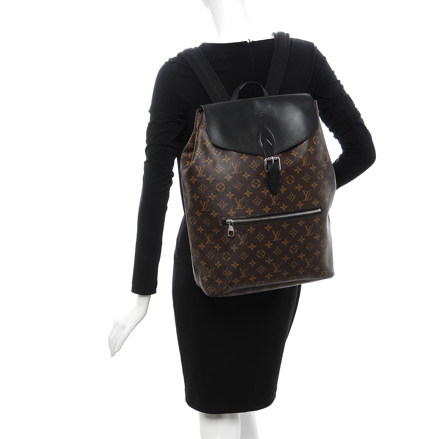 Louis Vuitton Monogram Macassar Palk Backpack 2 of 11