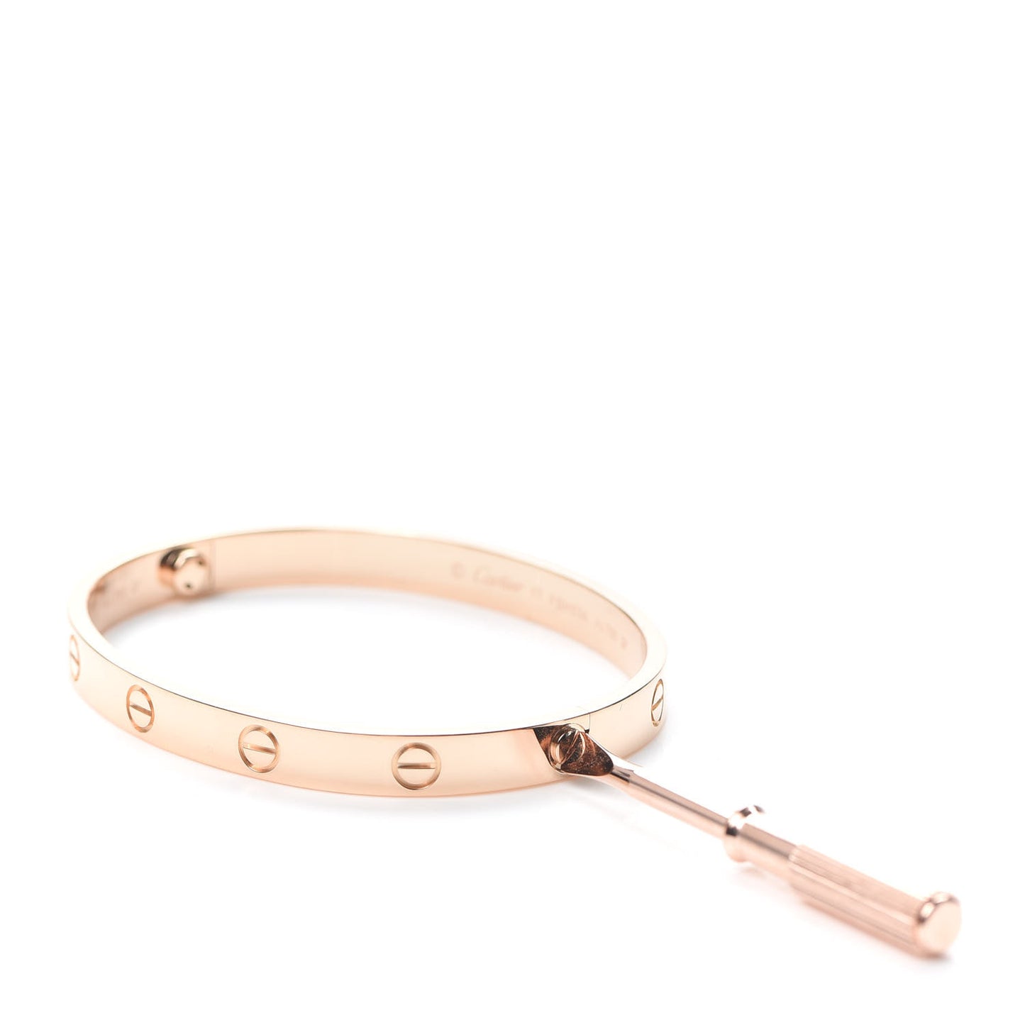 18K Pink Gold LOVE Bracelet 17