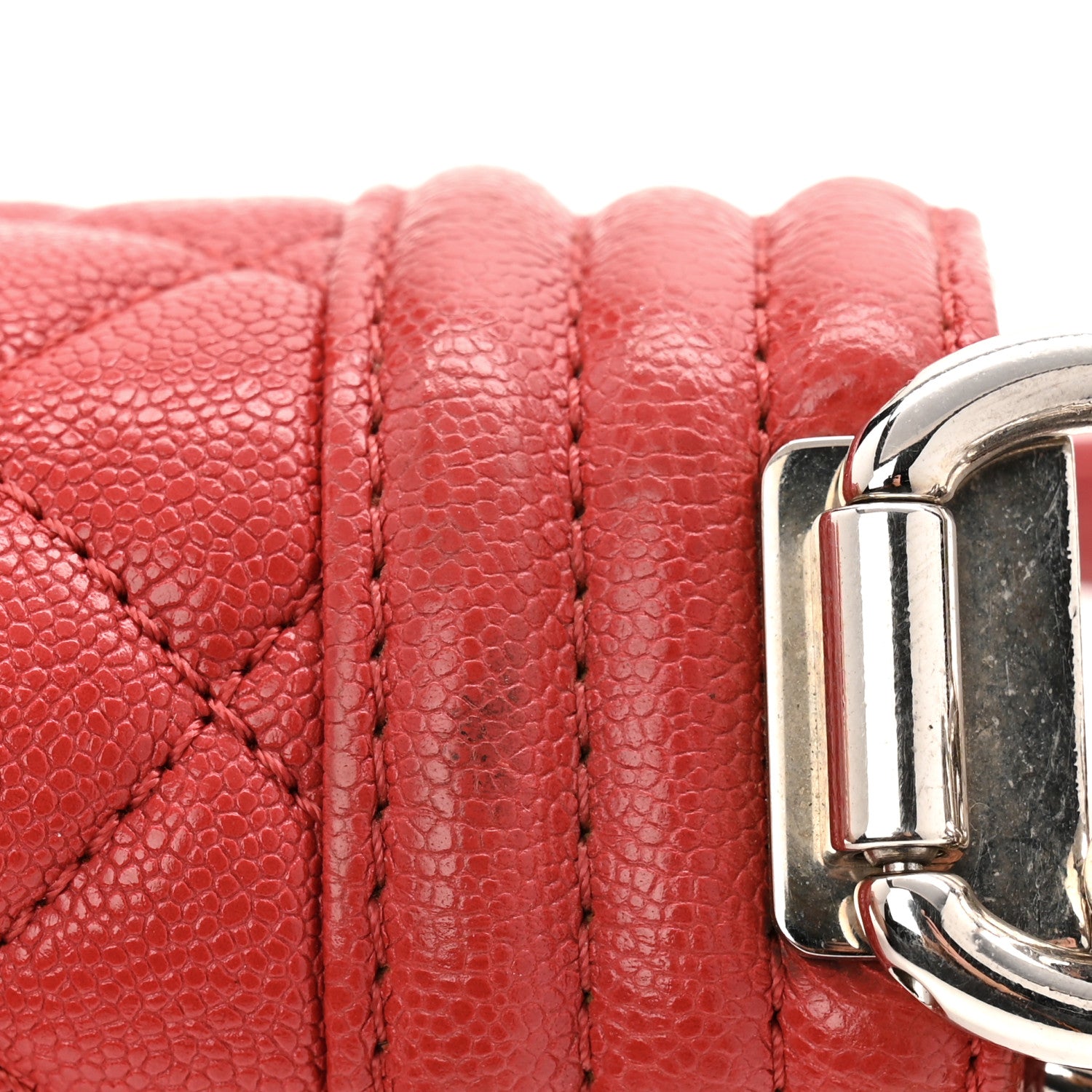 Chanel Caviar Quilted Small Boy Flap Red 11 of 11