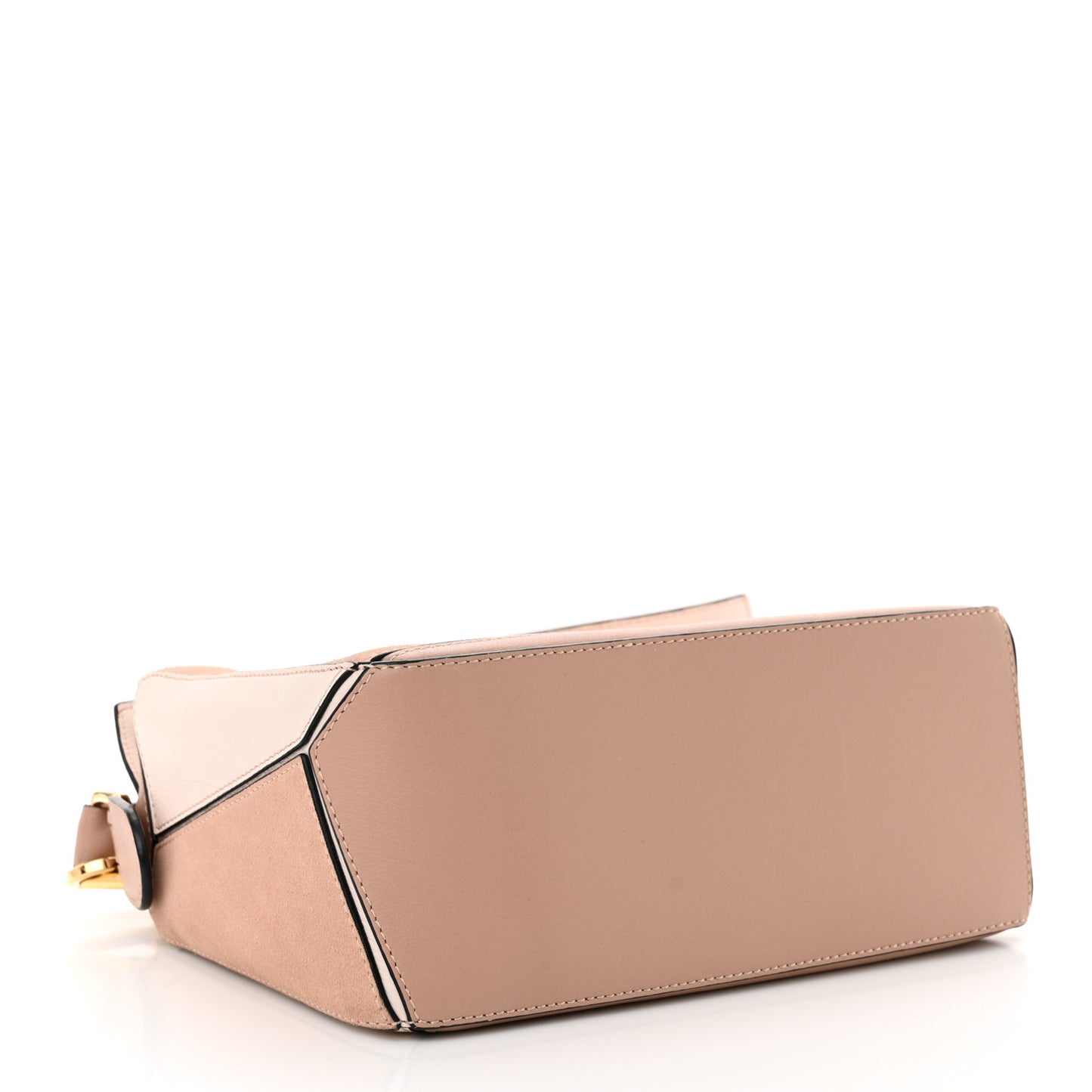 Calfskin Suede Small Puzzle Bag Blush