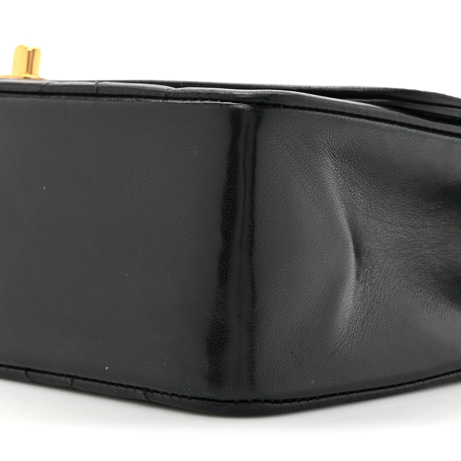 Chanel Lambskin Quilted Medium Single Flap Black 10 of 14