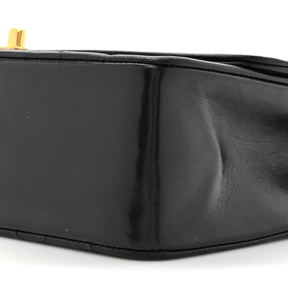 Chanel Lambskin Quilted Medium Single Flap Black 10 of 14