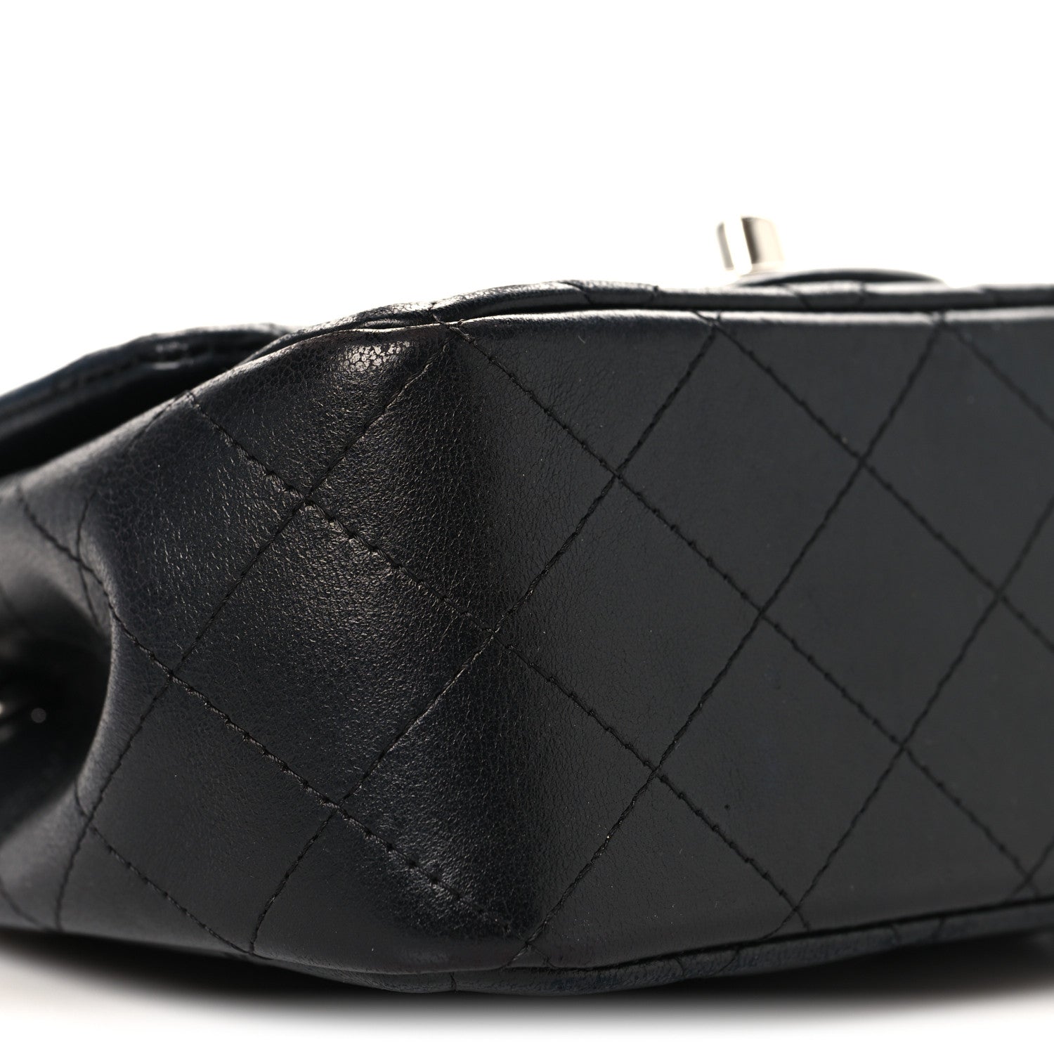 Chanel Lambskin Quilted Mini Square Flap Black 9 of 11
