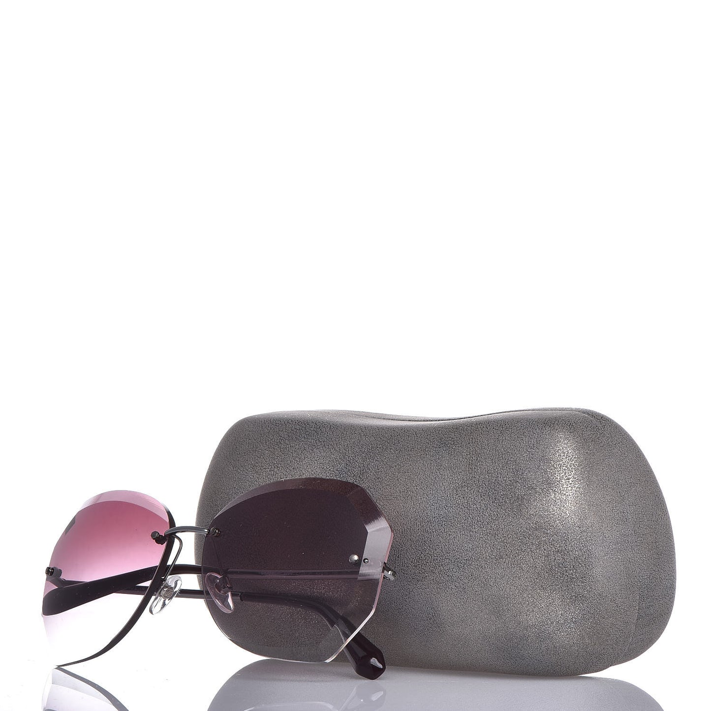 Metal Spring Round Sunglasses 4220 Pink