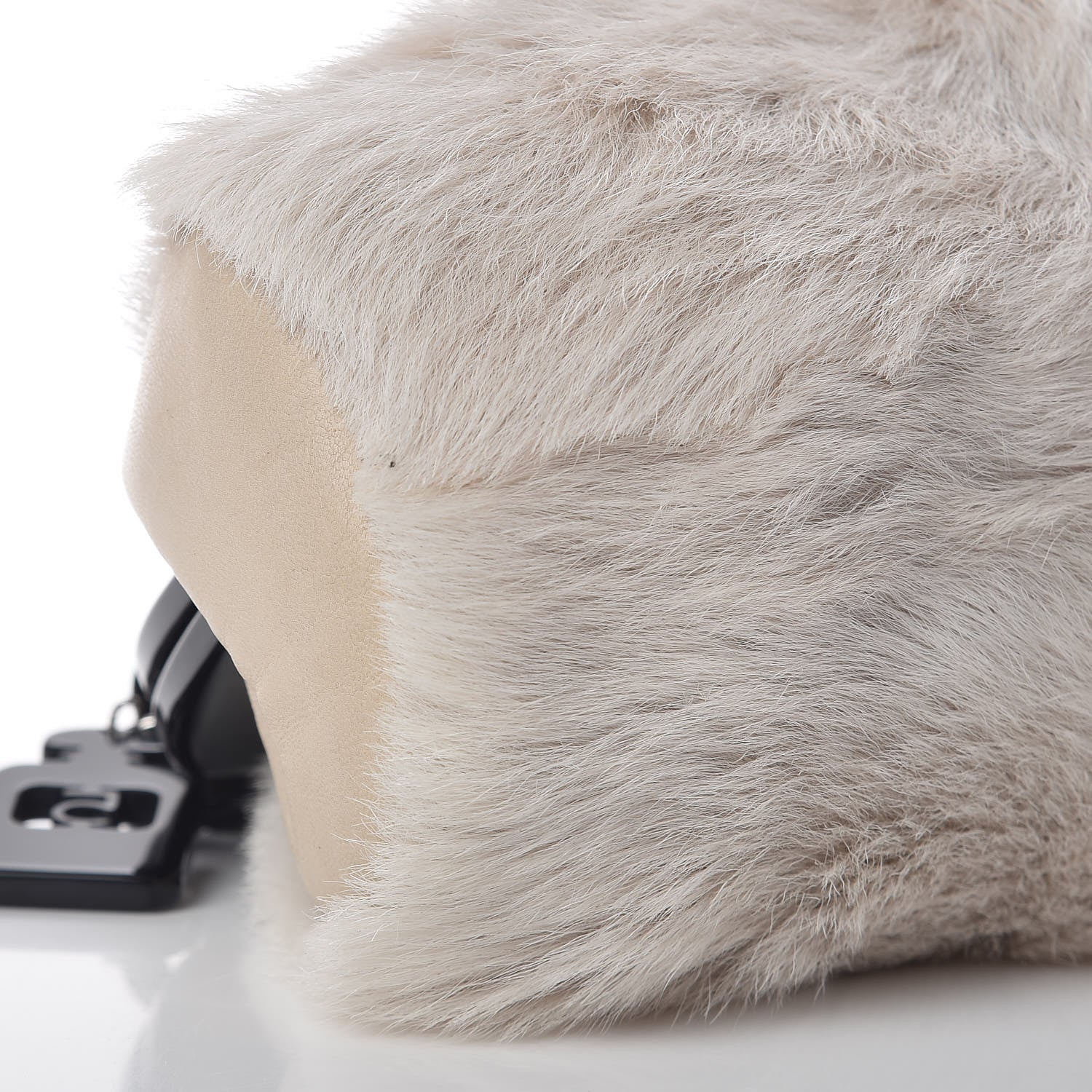 Chanel Rabbit Fur N°5 Frame Bag Beige 9 of 11