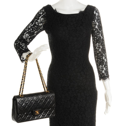 Chanel Lambskin Medium Double Flap Black 2 of 9