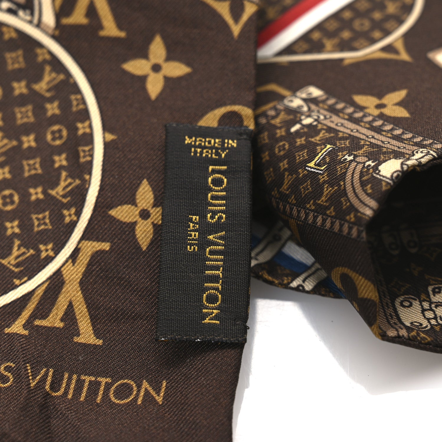Louis Vuitton Silk Monogram Trunks Bandeau 3 of 3