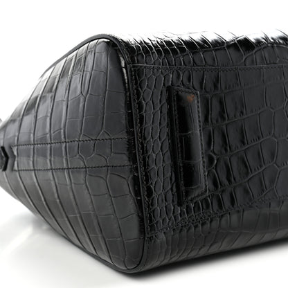 Givenchy Calfskin Crocodile Embossed Small Antigona Black 9 of 11