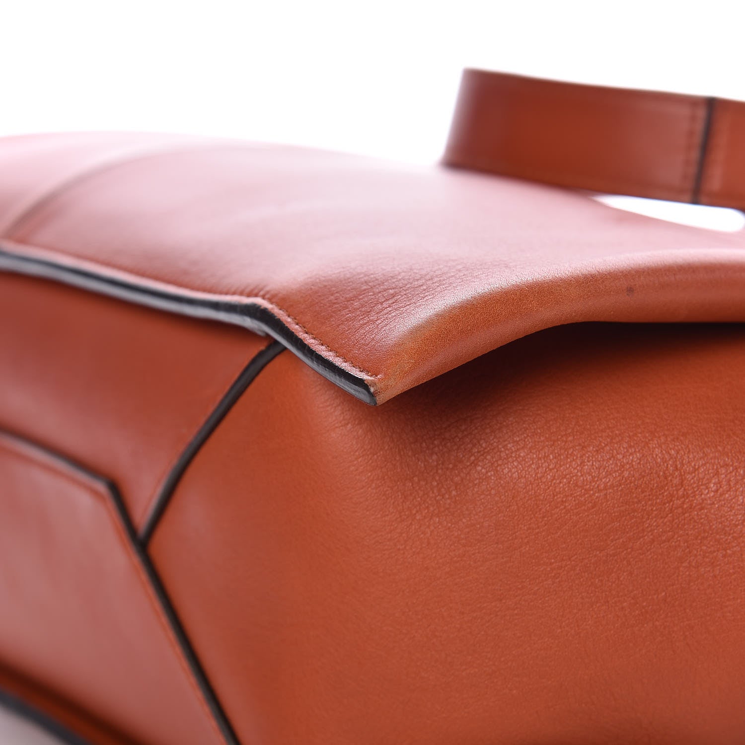 Celine Calfskin Medium Tri-Fold Bag Brick 13 of 16