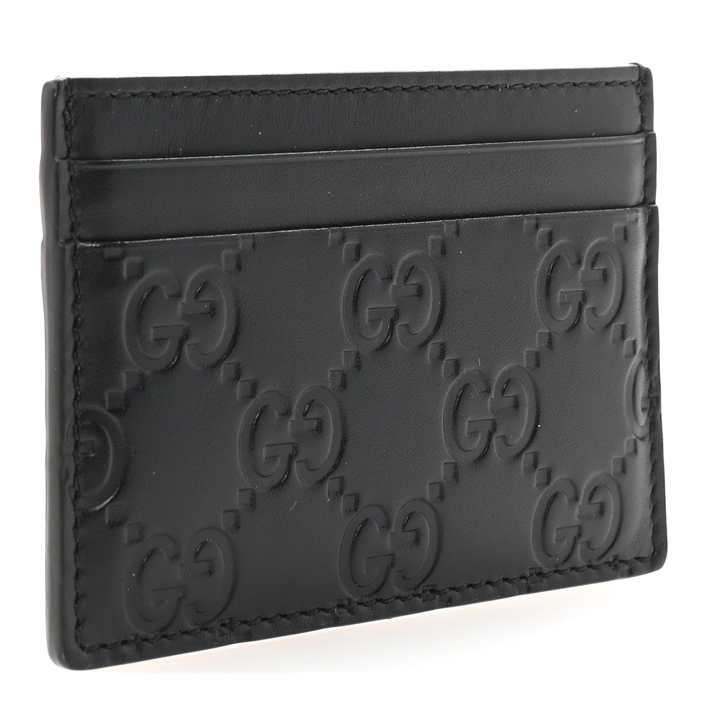 Guccissima Card Holder Black