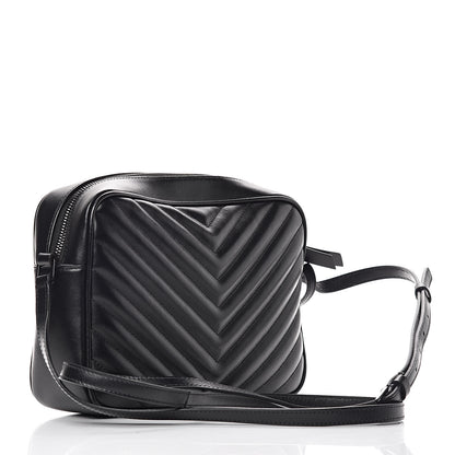 Saint Laurent Calfskin Matelasse Monogram Lou Camera Bag Black 3 of 11