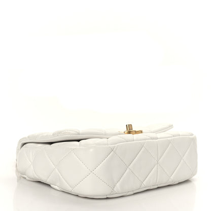 Chanel Lambskin Quilted Small Lacquered Chain Flap White 3 of 8