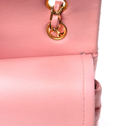 Chanel Lambskin Quilted Medium Double Flap Light Pink 13 of 17