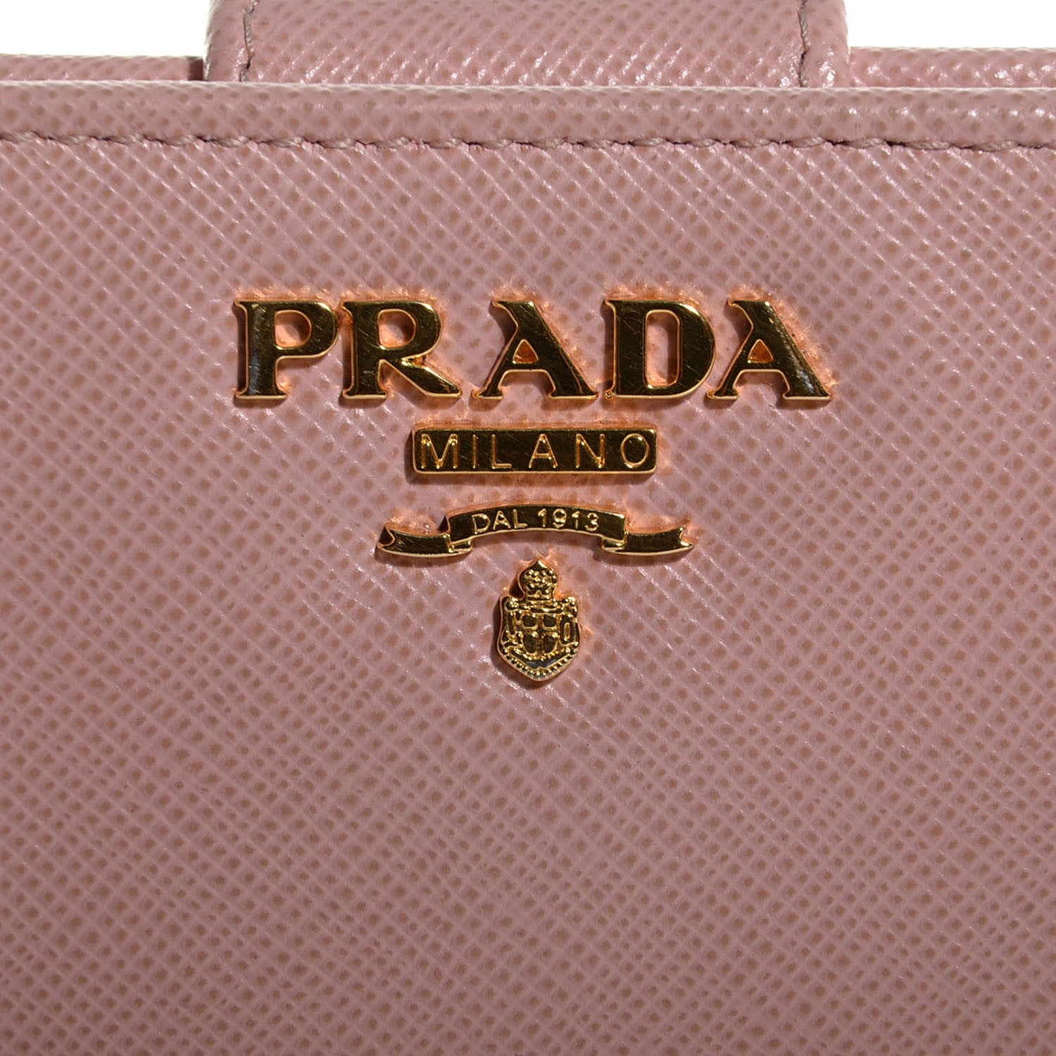 Prada Saffiano Metal Compact Wallet Orchidea 8 of 8