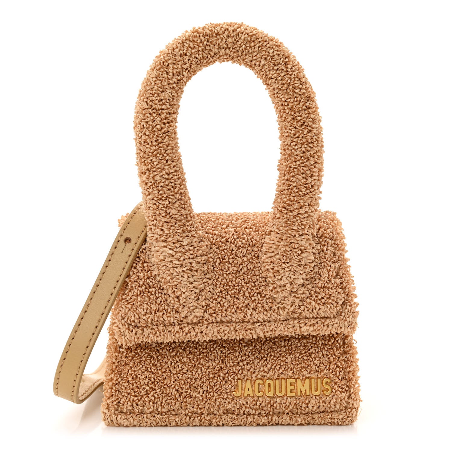 Jacquemus Raffia Calfskin Le Chiquito Beige 1 of 9