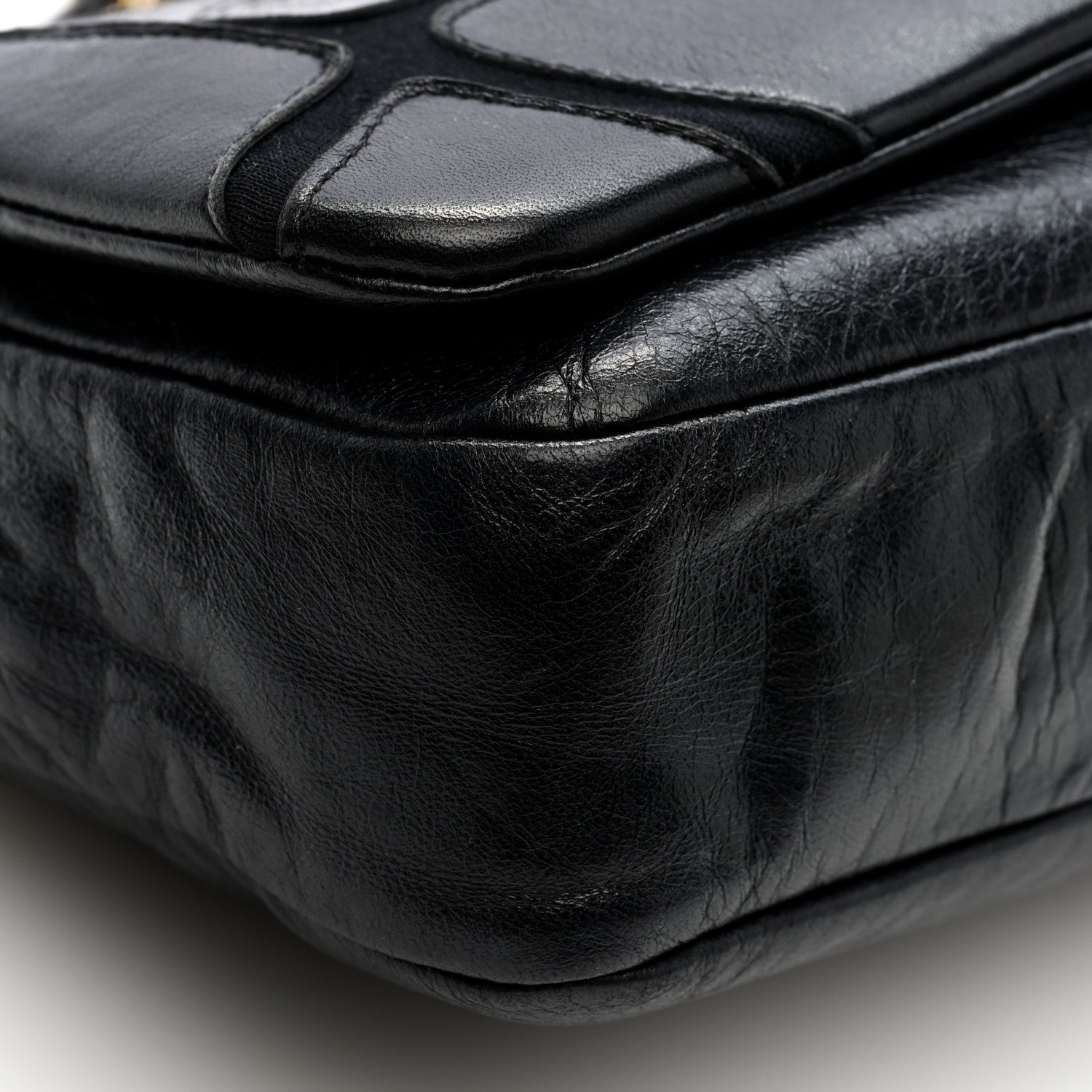 Chanel Lambskin Jersey Scales Flap Black 9 of 10