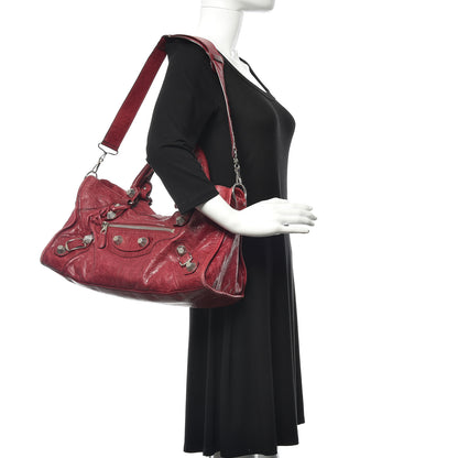 Balenciaga Agneau Giant 21 Silver Hardware Part Time Pourpre 2 of 9
