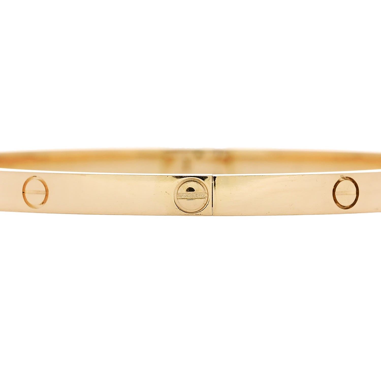 Cartier 18K Yellow Gold Small LOVE Bracelet 17 5 of 9