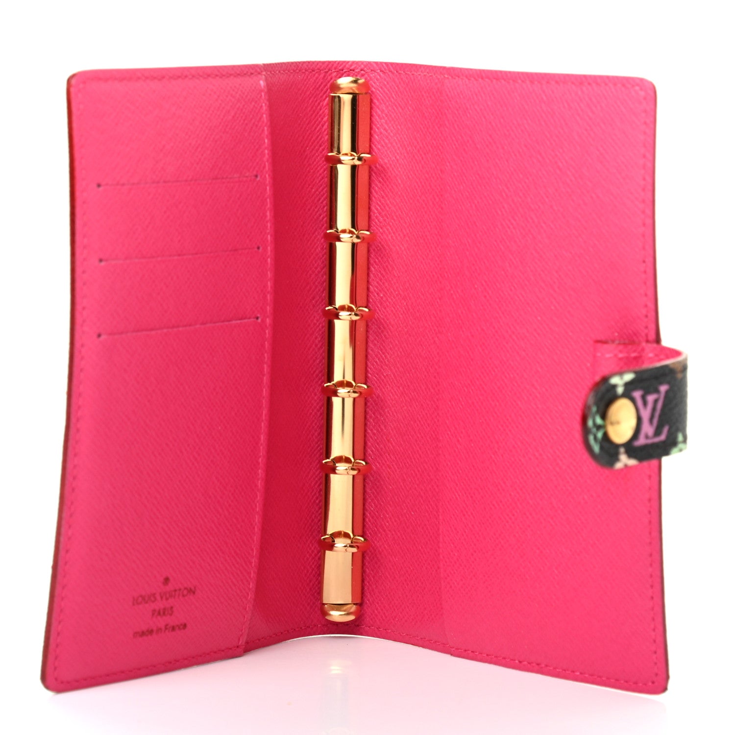 Louis Vuitton Monogram Multicolor Small Ring Agenda Cover Black Grenade 6 of 8