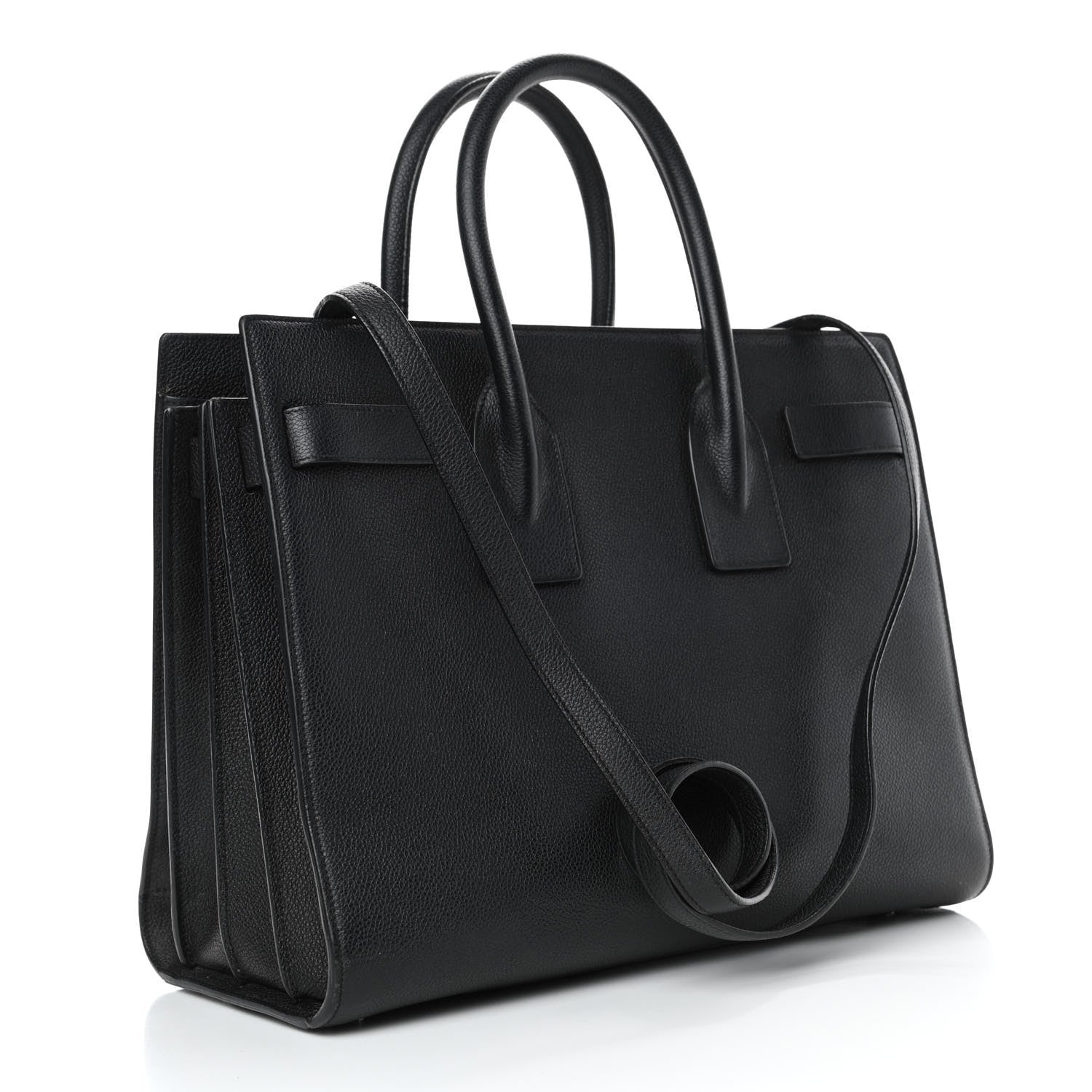Saint Laurent Grained Calfskin Small Sac De Jour Black 2 of 8
