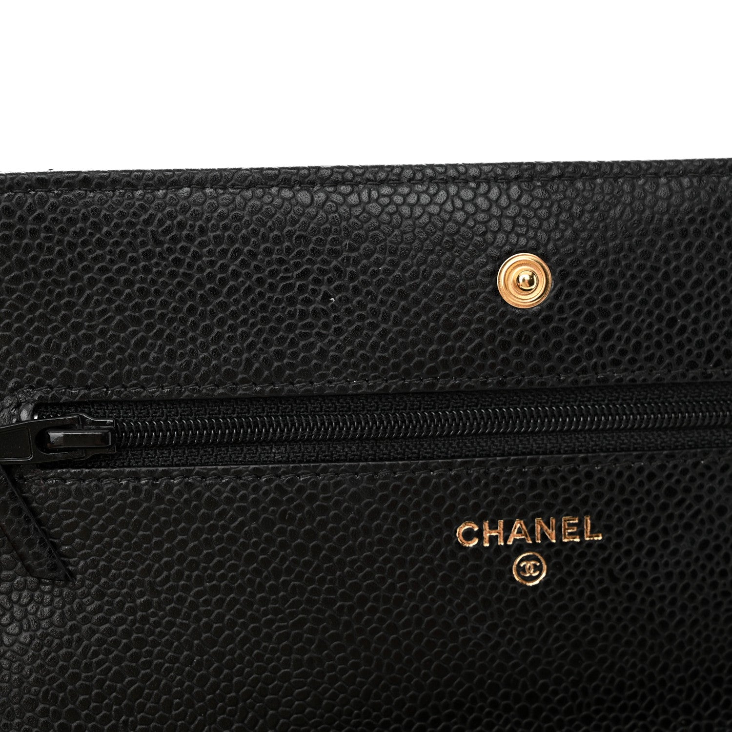 Chanel Caviar Quilted Wallet on Chain WOC Black 15 of 16