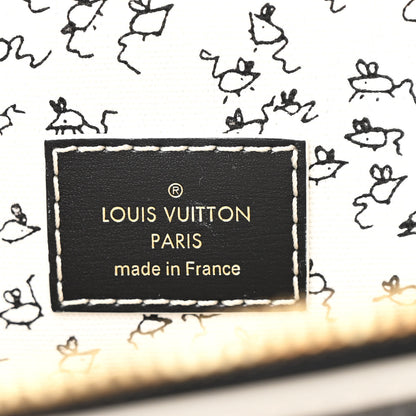 Louis Vuitton Calfskin Catogram Alma Souple MM Black 6 of 10