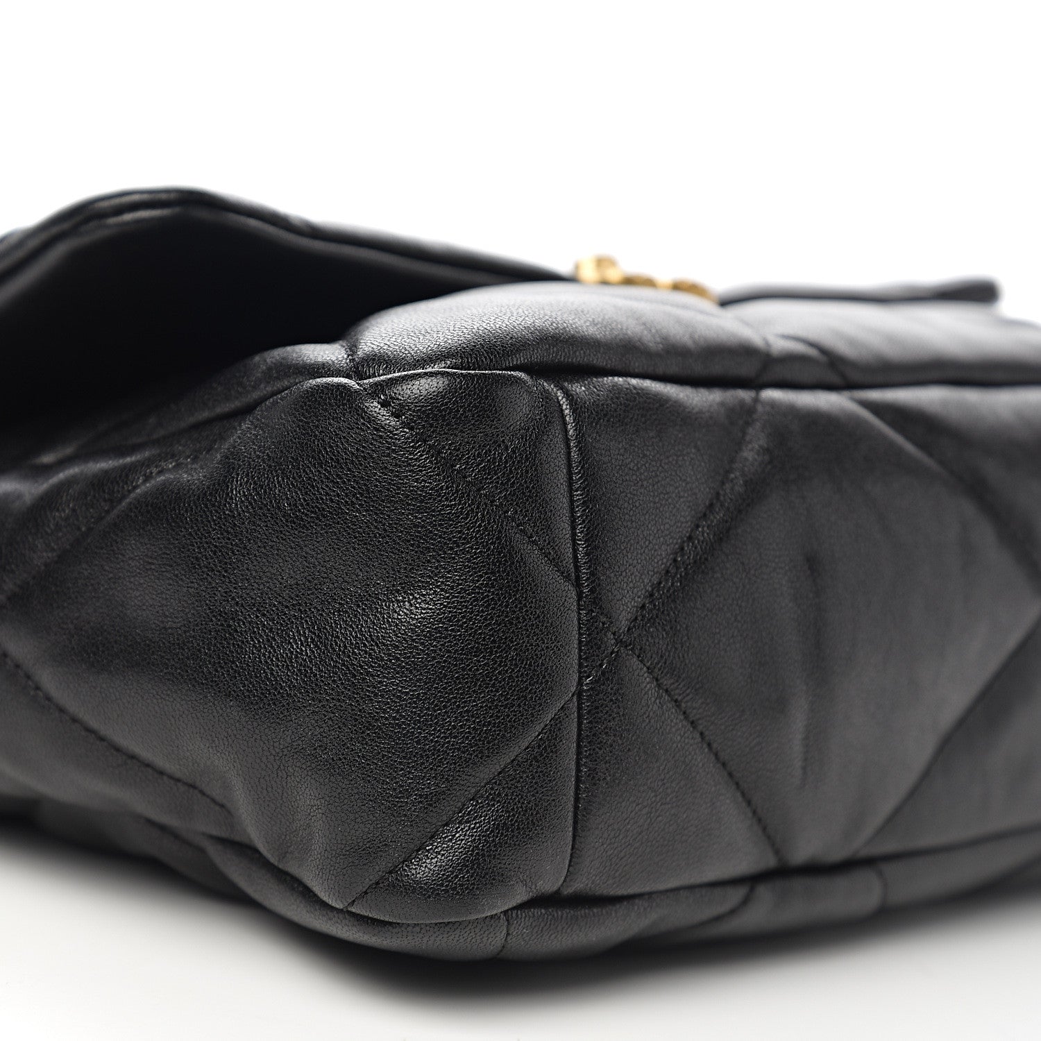Chanel Lambskin Quilted Large 19 Flap Black 7 of 9