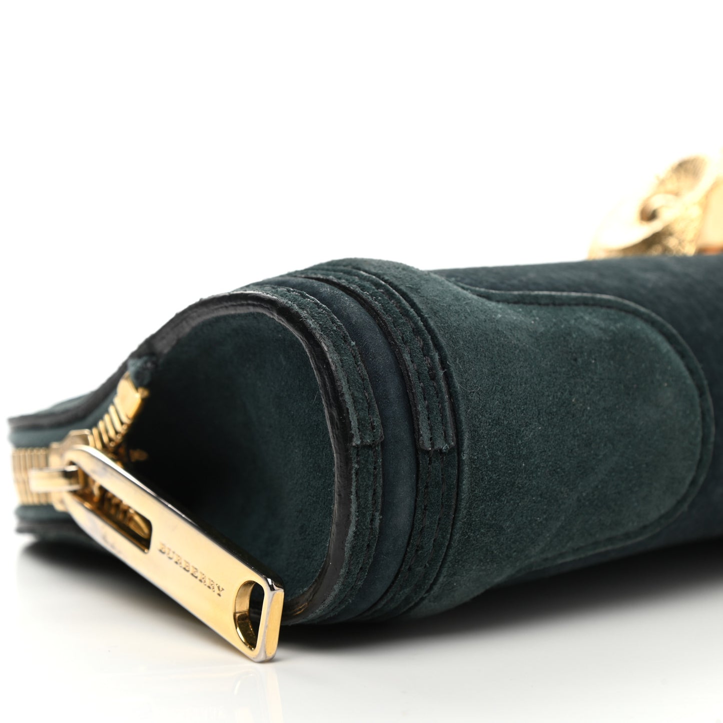 Prorsum Grainy Nubuck Alma Owl Clutch Indigo Green