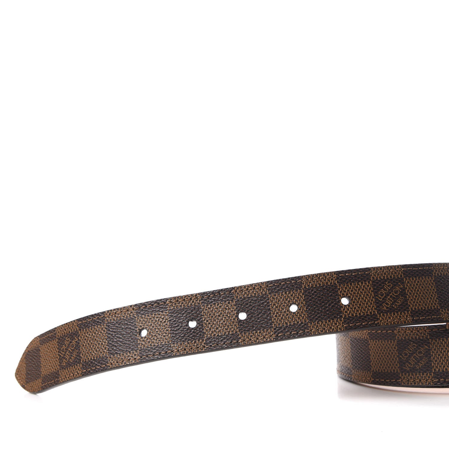Louis Vuitton Damier Ebene Tresor Belt 80 32 8 of 9