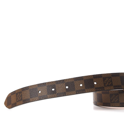 Louis Vuitton Damier Ebene Tresor Belt 80 32 8 of 9