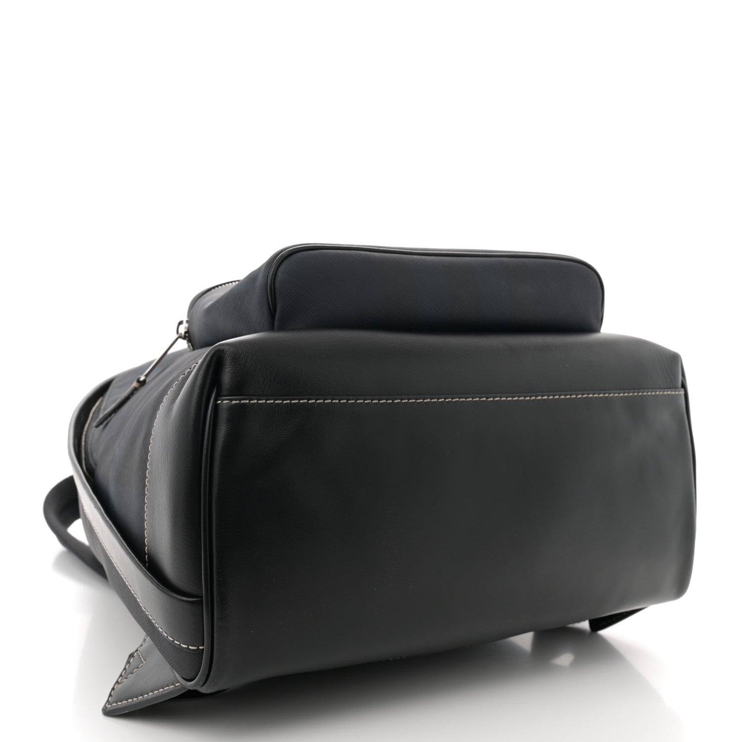 Burberry E-Canvas Check Jett Backpack Navy Blue 4 of 12