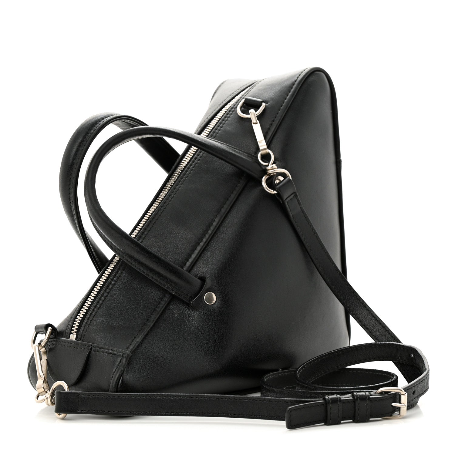 Balenciaga Calfskin S Triangle Duffle Black 3 of 23