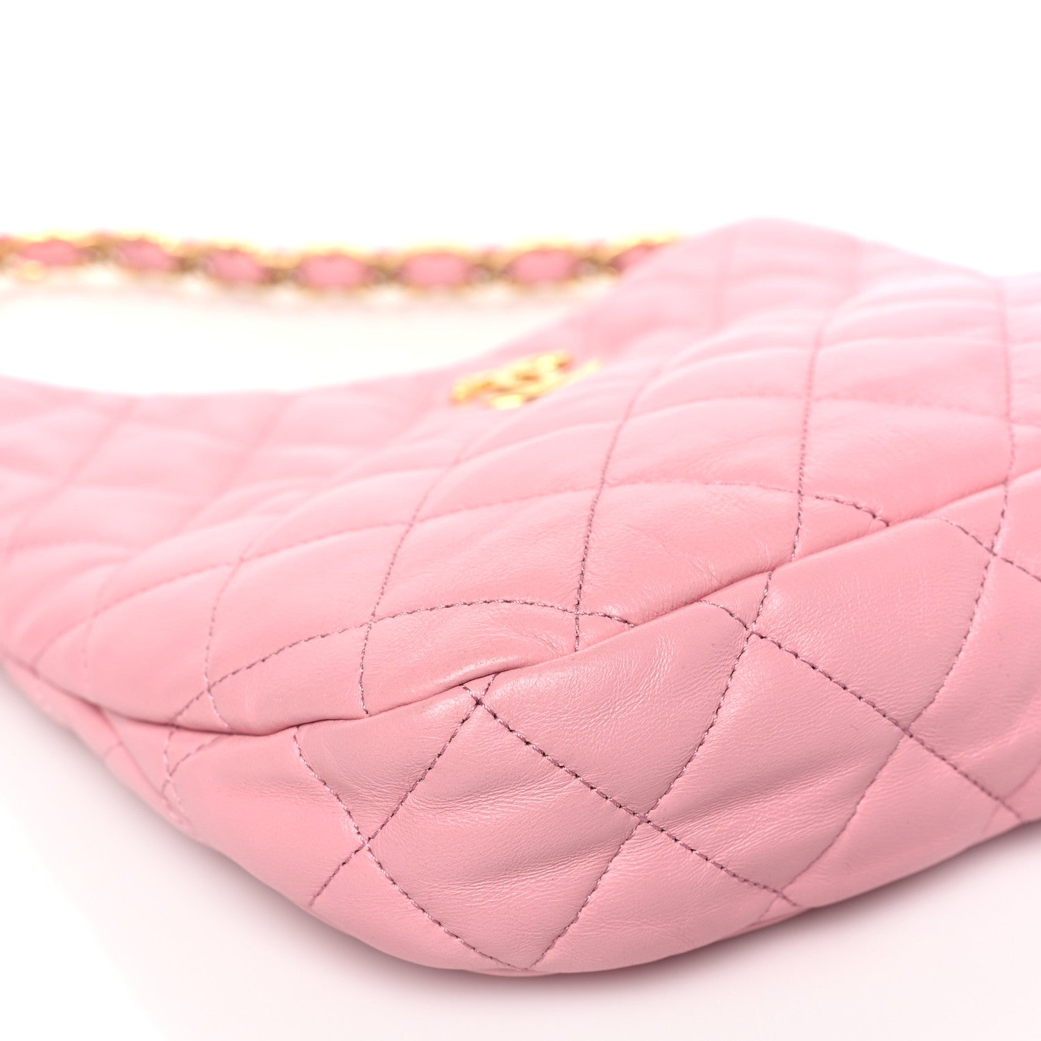 Chanel Lambskin Quilted Large CC Links Hobo Pink 8 of 12
