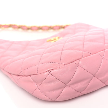 Chanel Lambskin Quilted Large CC Links Hobo Pink 8 of 12