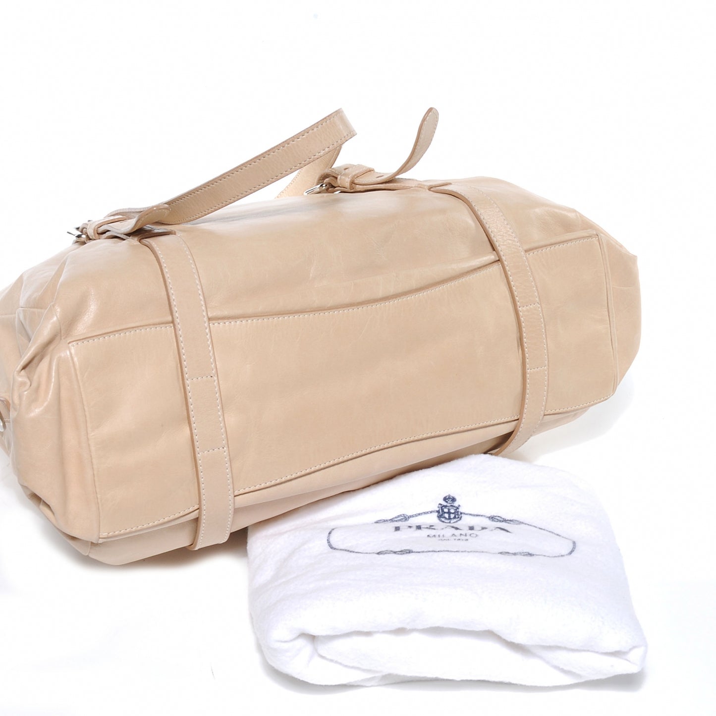 Leather New Look Tote Beige
