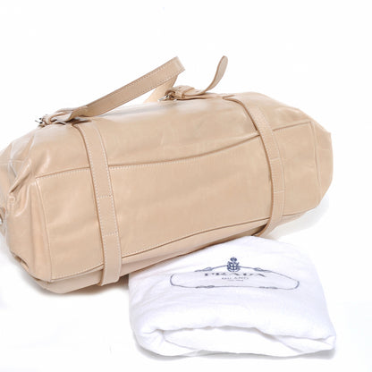 Prada Leather New Look Tote Beige 5 of 9