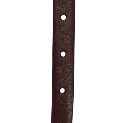 Chanel Calfskin CC Reversible Belt 95 Black Burgundy 3 of 4
