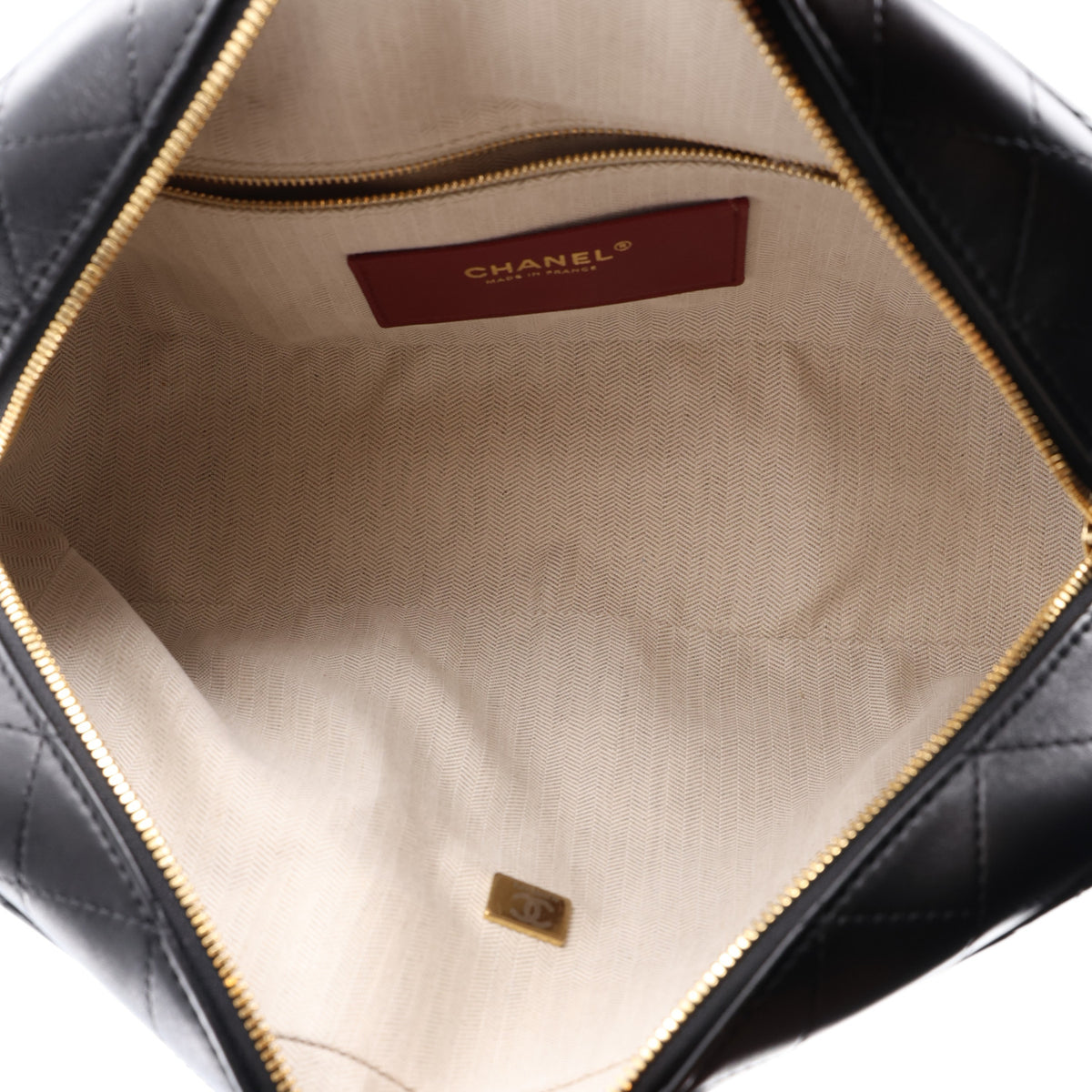 Lambskin Quilted Camerissimo Camera Case Black