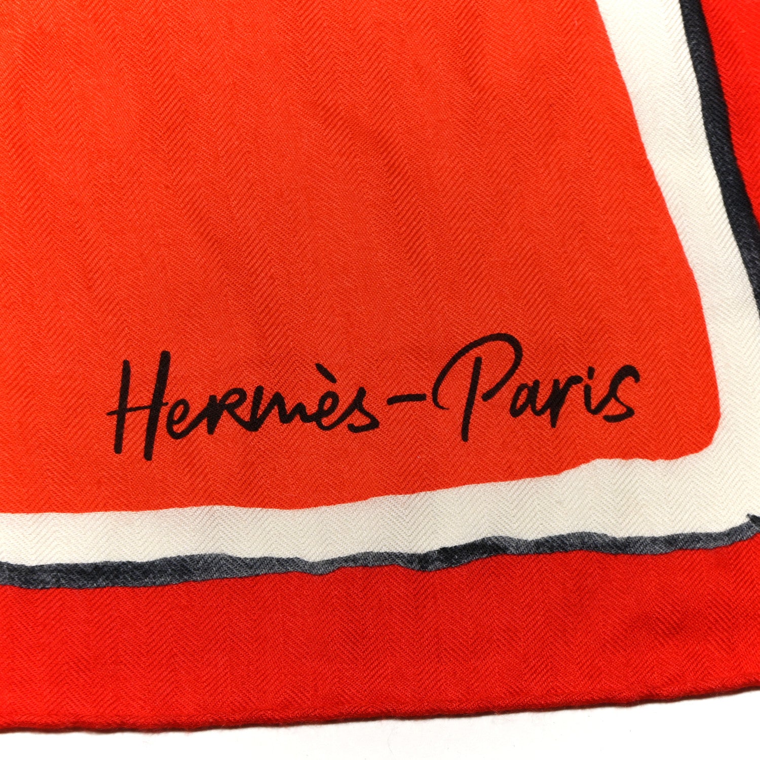 Hermes Cashmere Silk Libre Comme Pegase Shawl 140 Rouge Vermillion 2 of 4