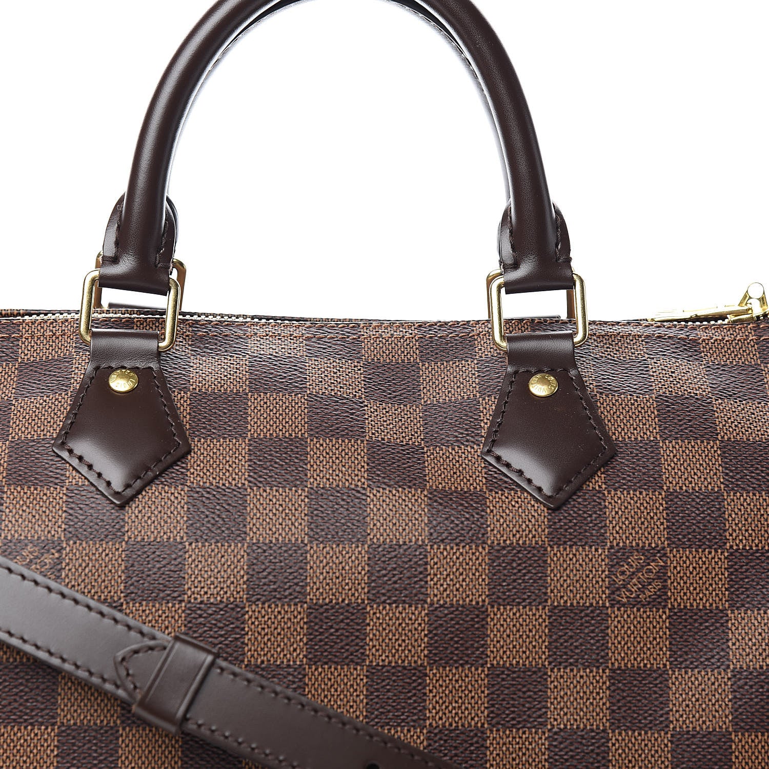 Louis Vuitton Damier Ebene Speedy Bandouliere 30 10 of 12