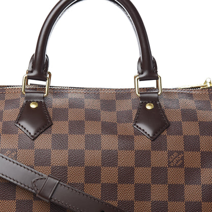 Louis Vuitton Damier Ebene Speedy Bandouliere 30 10 of 12