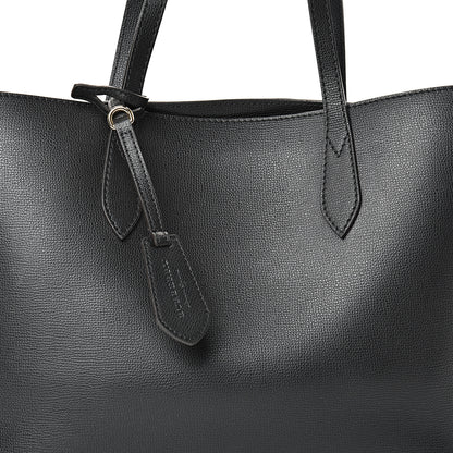 Burberry Grainy Calfskin Haymarket Colours Check Medium Zip Tote Black 7 of 14