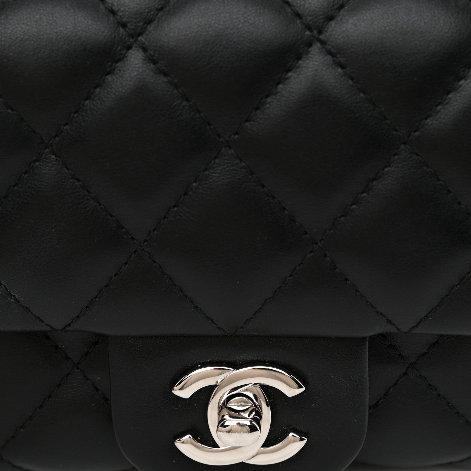 Chanel Calfskin Quilted CC Uniform Flap Belt Bag Black 8 of 12