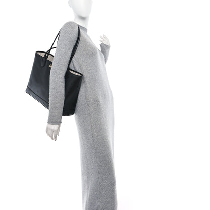 Gucci Textured Dollar Calfskin Medium Ophidia Shoulder Tote Bag Black 2 of 10