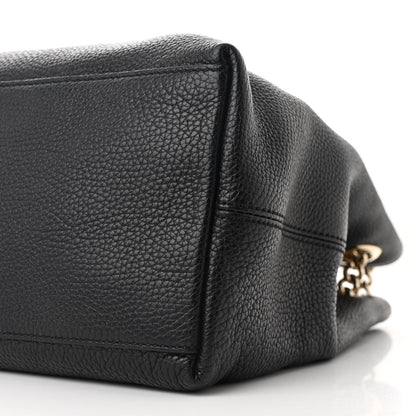 Gucci Pebbled Calfskin Medium Soho Chain Shoulder Bag Black 10 of 10